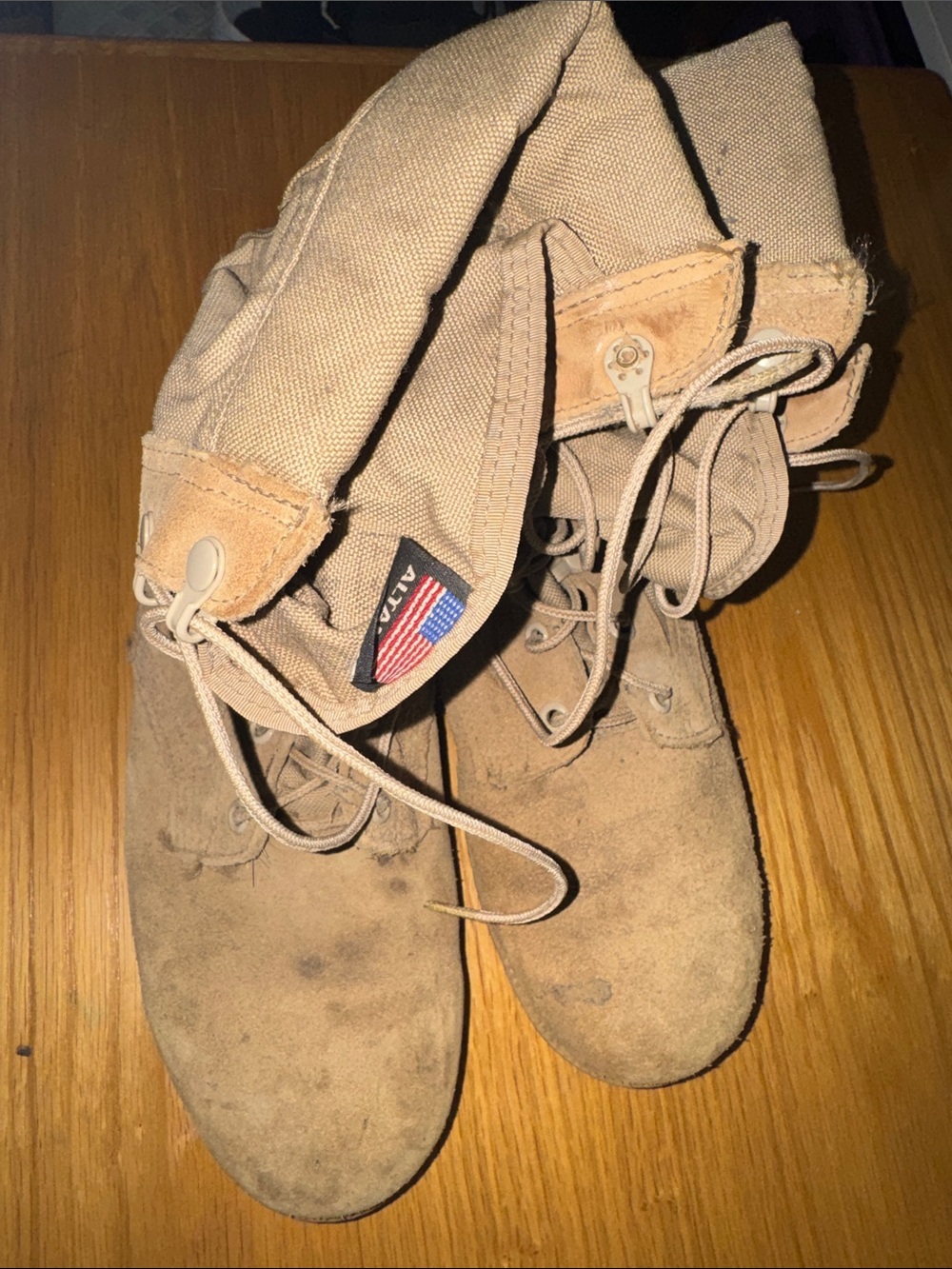 Men's Fold-Down Canvas Field Boots in Tan